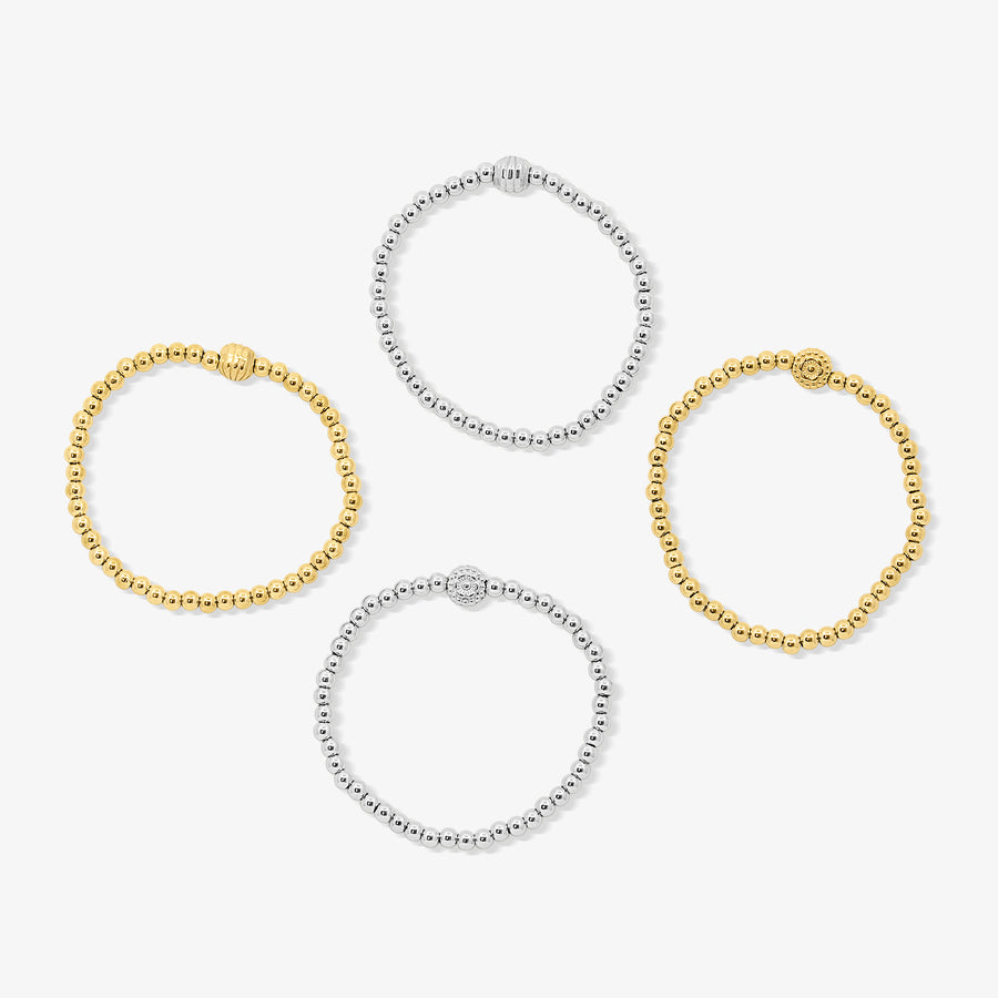Coastal Beaded Bracelet 4 Piece Set - EVRYJEWELS