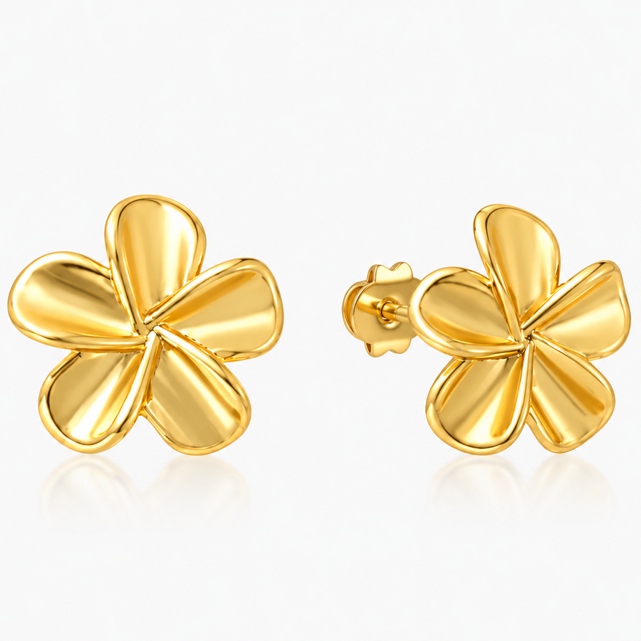 Hibiscus Earrings - EVRYJEWELS