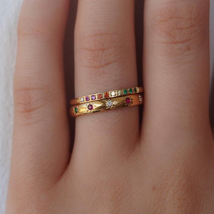 Rainbow's End Ring Set - EVRYJEWELS