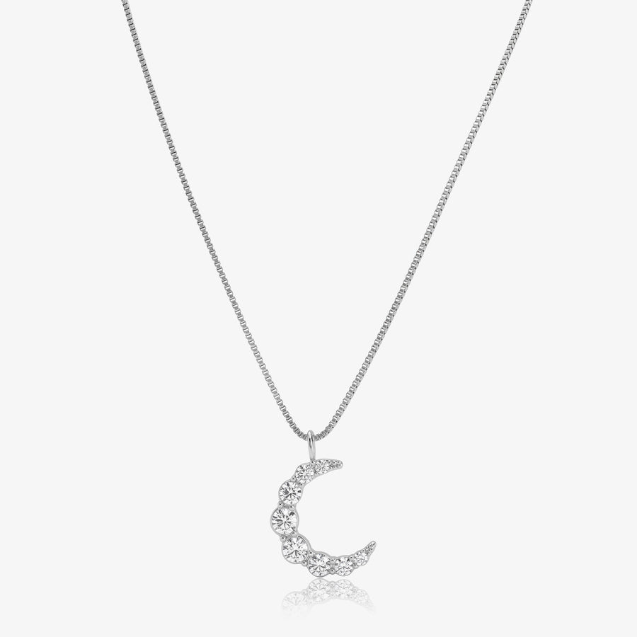 Glowing Crescent Necklace - EVRYJEWELS