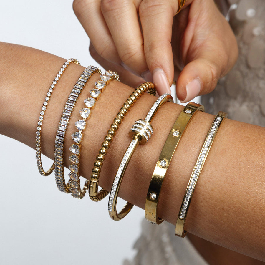 Champagne Tennis Bracelet - EVRYJEWELS