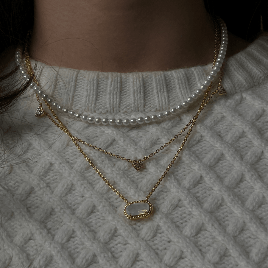 Girly Pearly Necklace - EVRYJEWELS