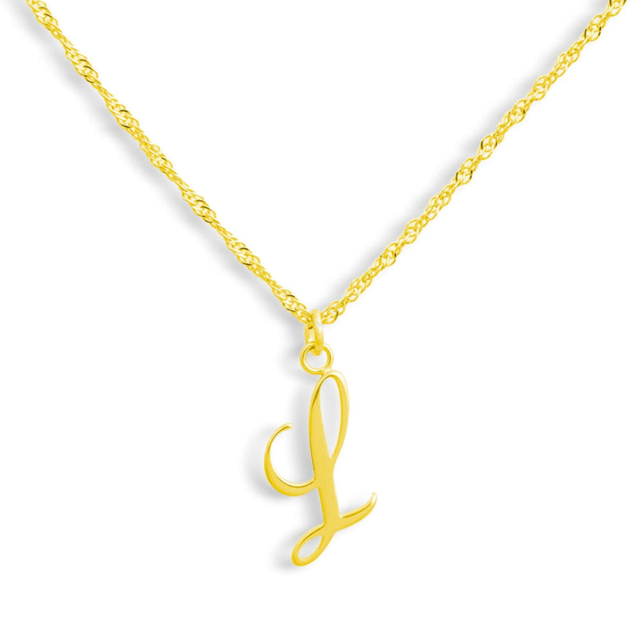 Golden Letter Necklace - EVRYJEWELS