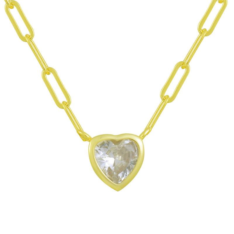 Heart in Chains Necklace - EVRYJEWELS