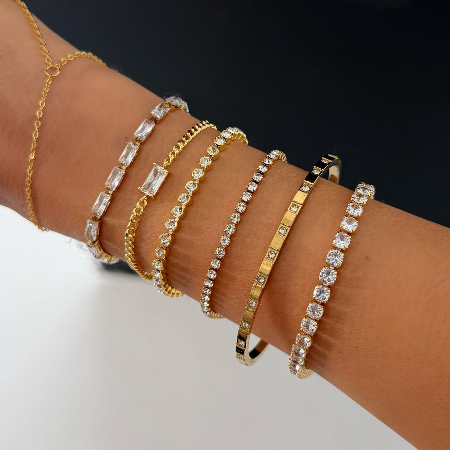 Champagne Tennis Bracelet - EVRYJEWELS