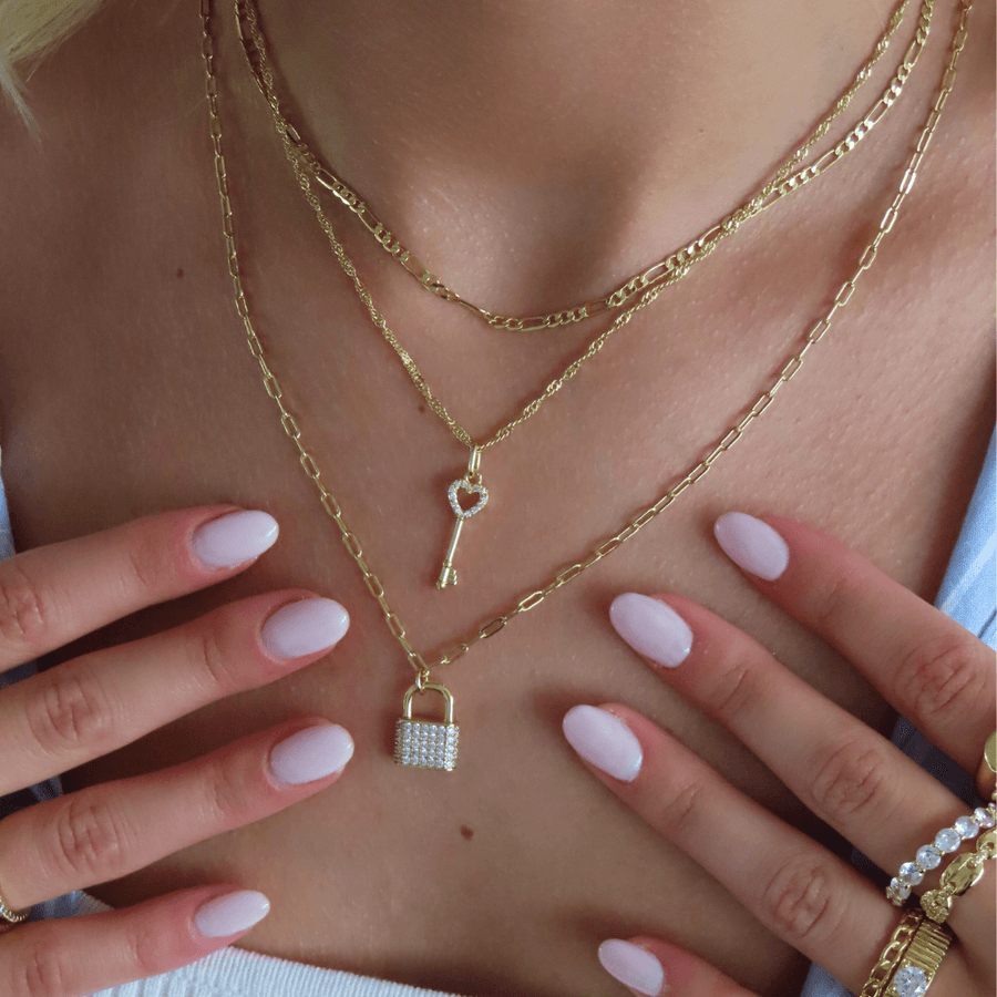 Lock Me Up Necklace - EVRYJEWELS