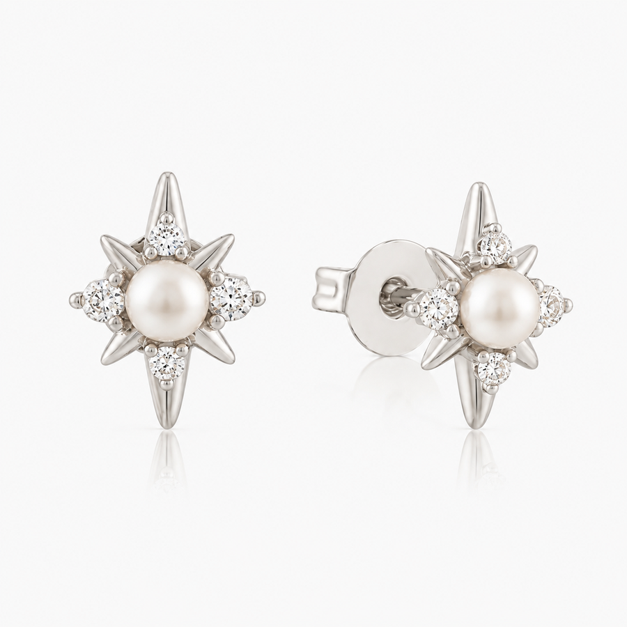 Midnight Pearl Earrings - EVRYJEWELS