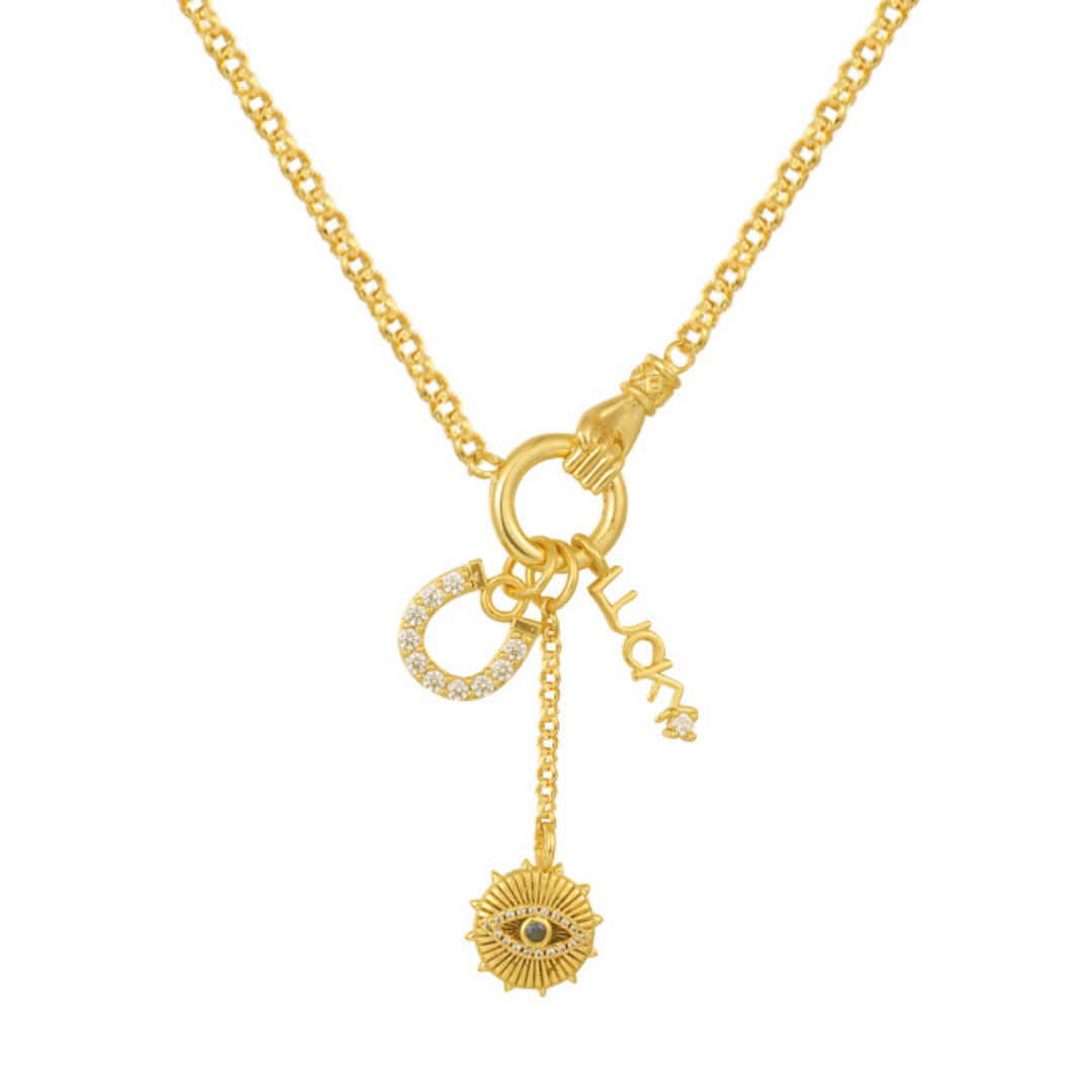 Anastazia's Luck Charm Necklace Gold