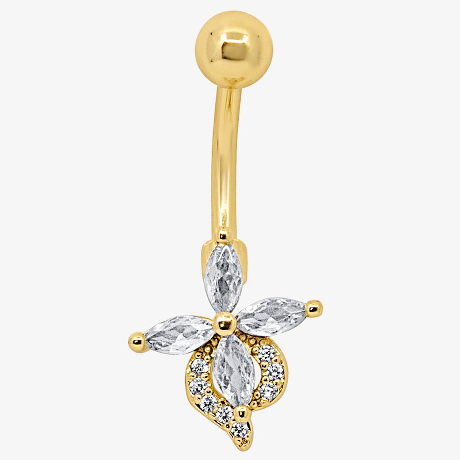 Petal Glow Belly Ring - EVRYJEWELS