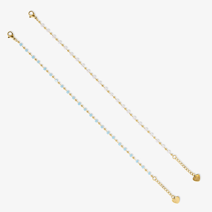 Ocean Breeze Anklet Bracelet 6 Piece Set - EVRYJEWELS