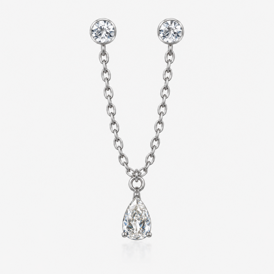 Glow Drop Stud Earring - EVRYJEWELS