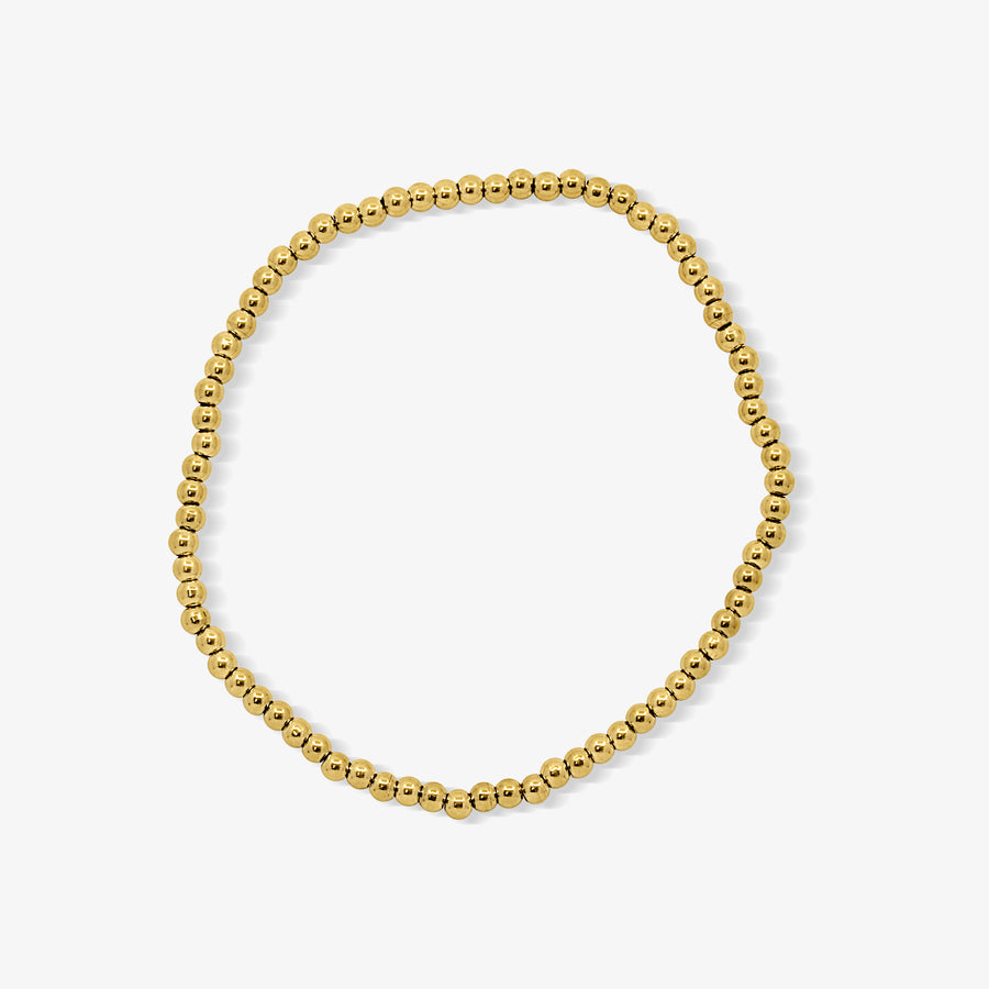 Icy Golden Beaded Bracelet 4 Piece Set - EVRYJEWELS