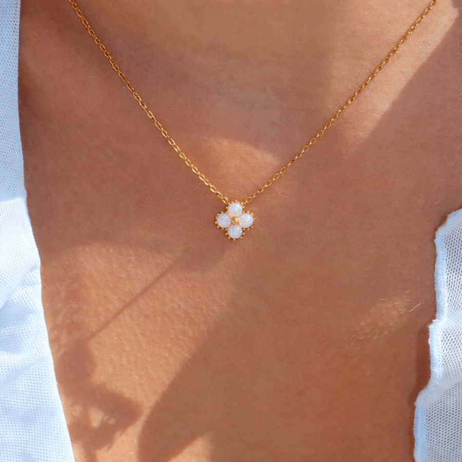 Opal Blossom Necklace - EVRYJEWELS