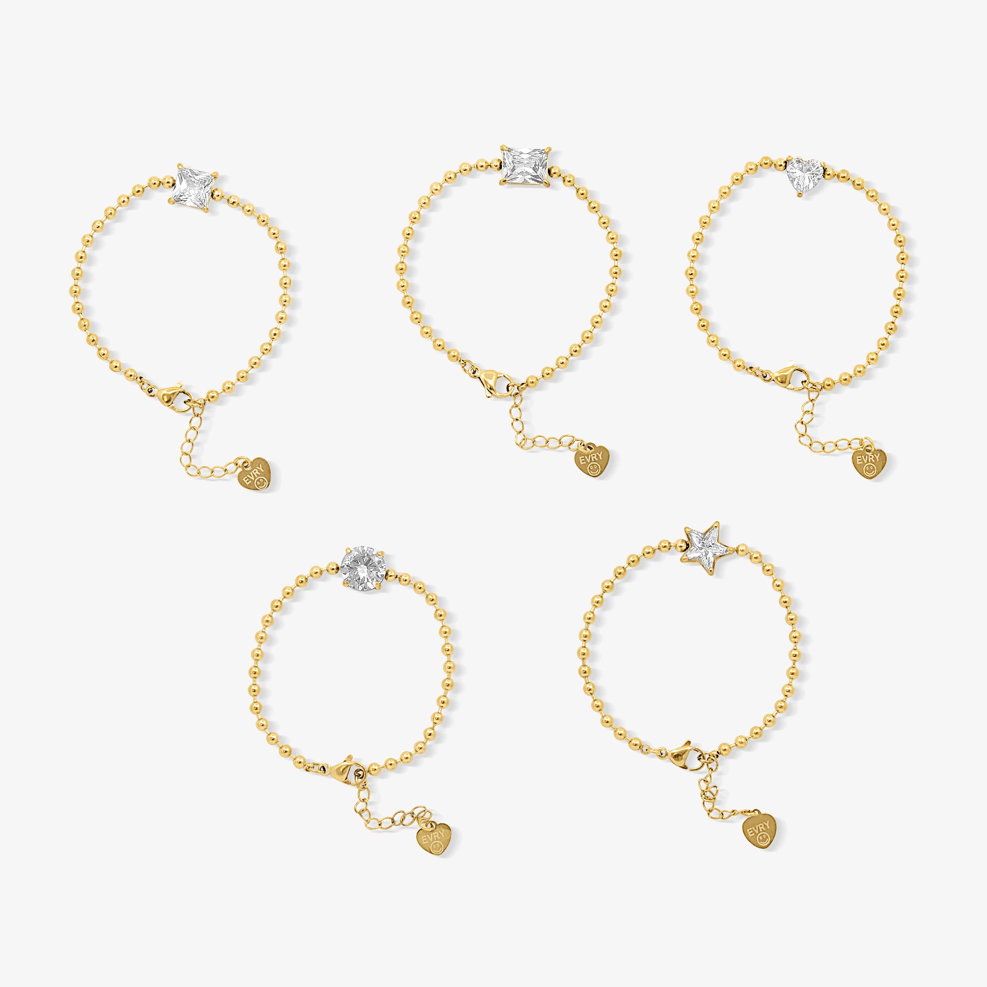 Dreamy Spark 5 Piece Beaded Bracelet Set - EVRYJEWELS