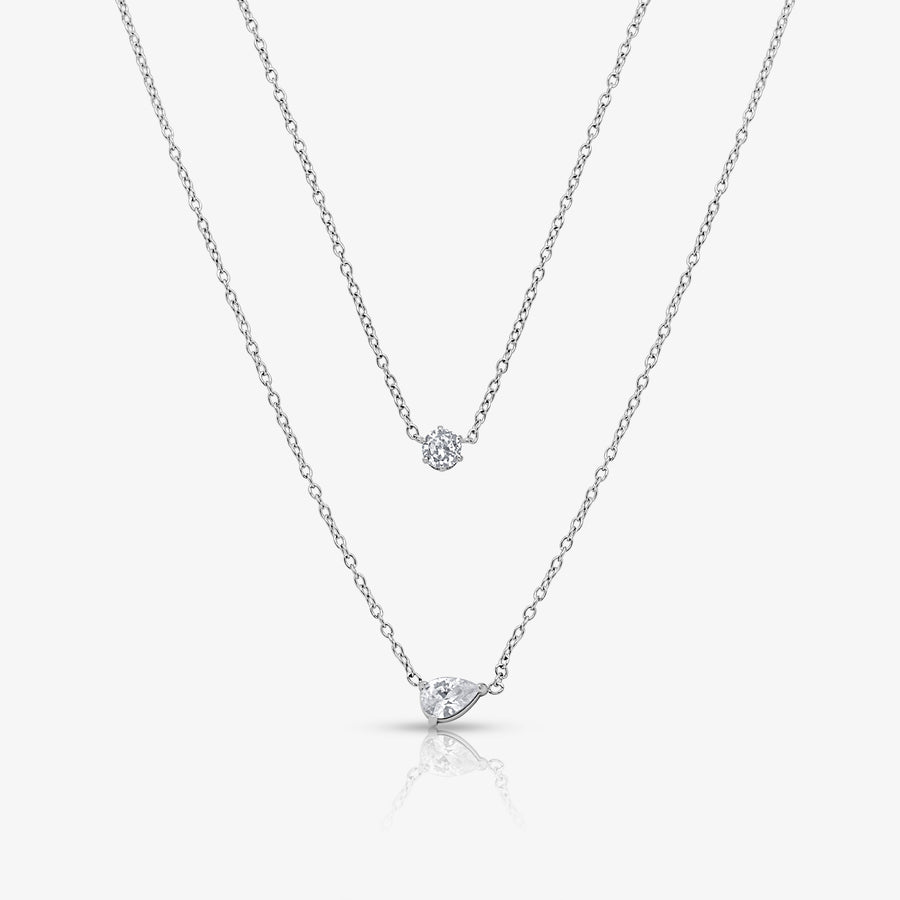Whisper Shine Necklace 2 Piece Set - EVRYJEWELS
