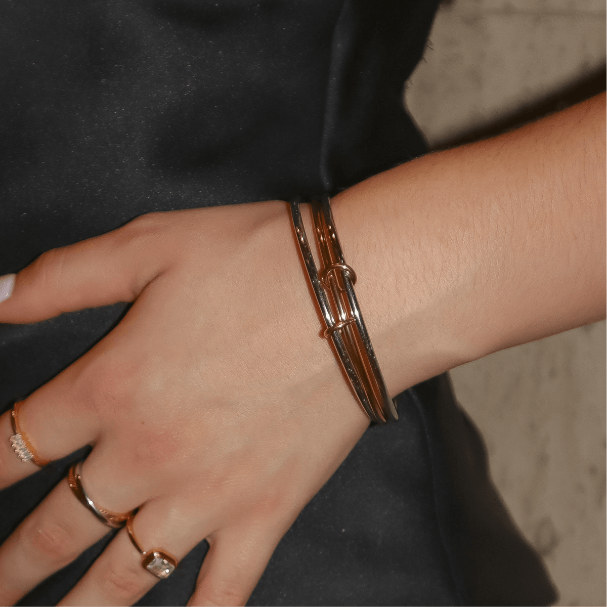 Link Me Later Bangle - EVRYJEWELS