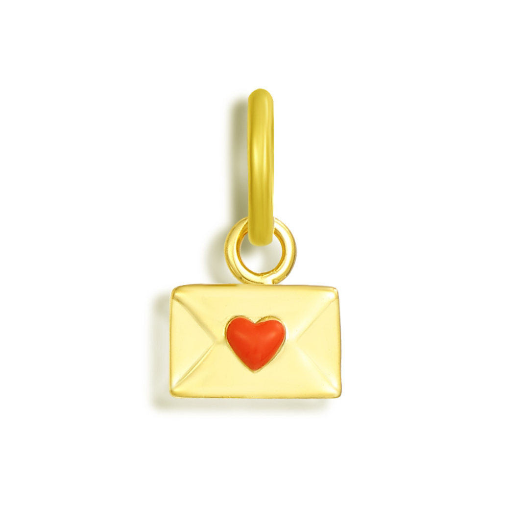 Love Letter Charm - Gold