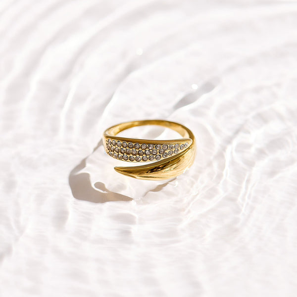 Pavé Crystal Wrap Ring - EVRYJEWELS