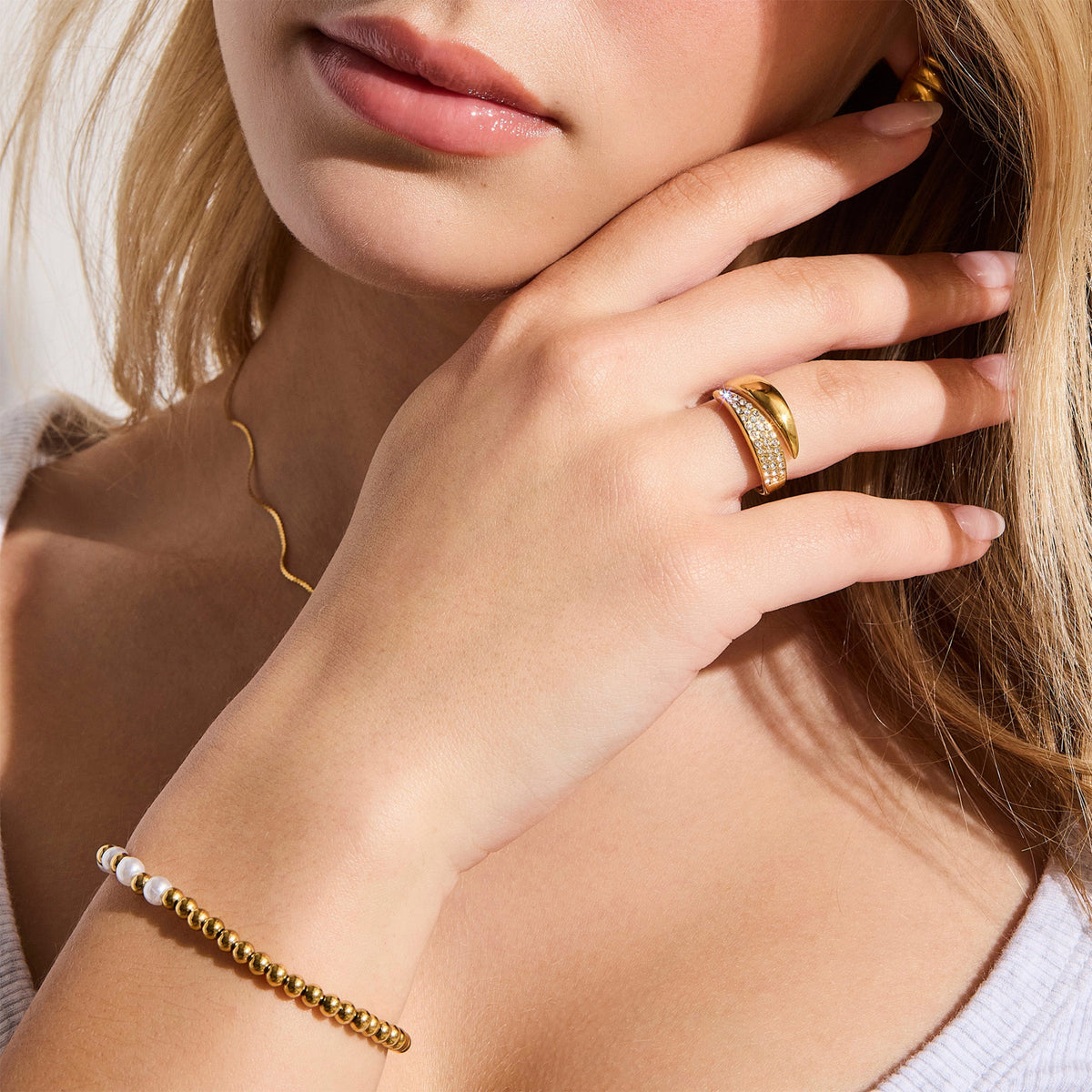 Pavé Crystal Wrap Ring - EVRYJEWELS