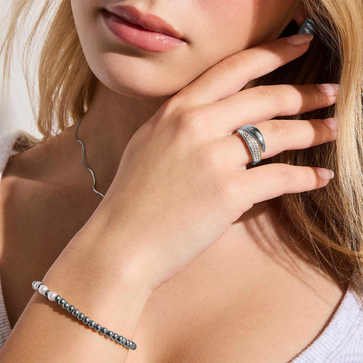 Pavé Crystal Wrap Ring - EVRYJEWELS