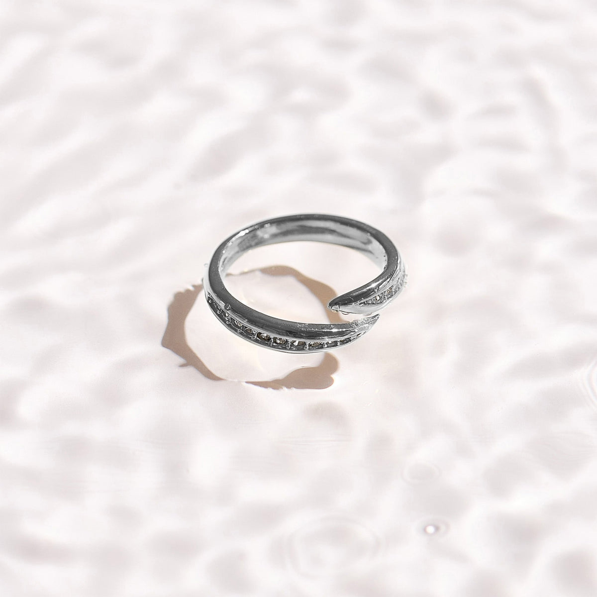 Crystal Curve Wrap Ring - EVRYJEWELS