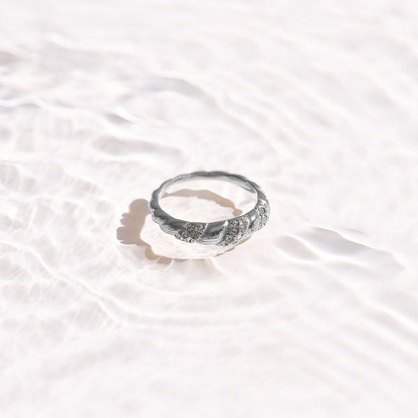 Crystal Twist Dome Ring - EVRYJEWELS