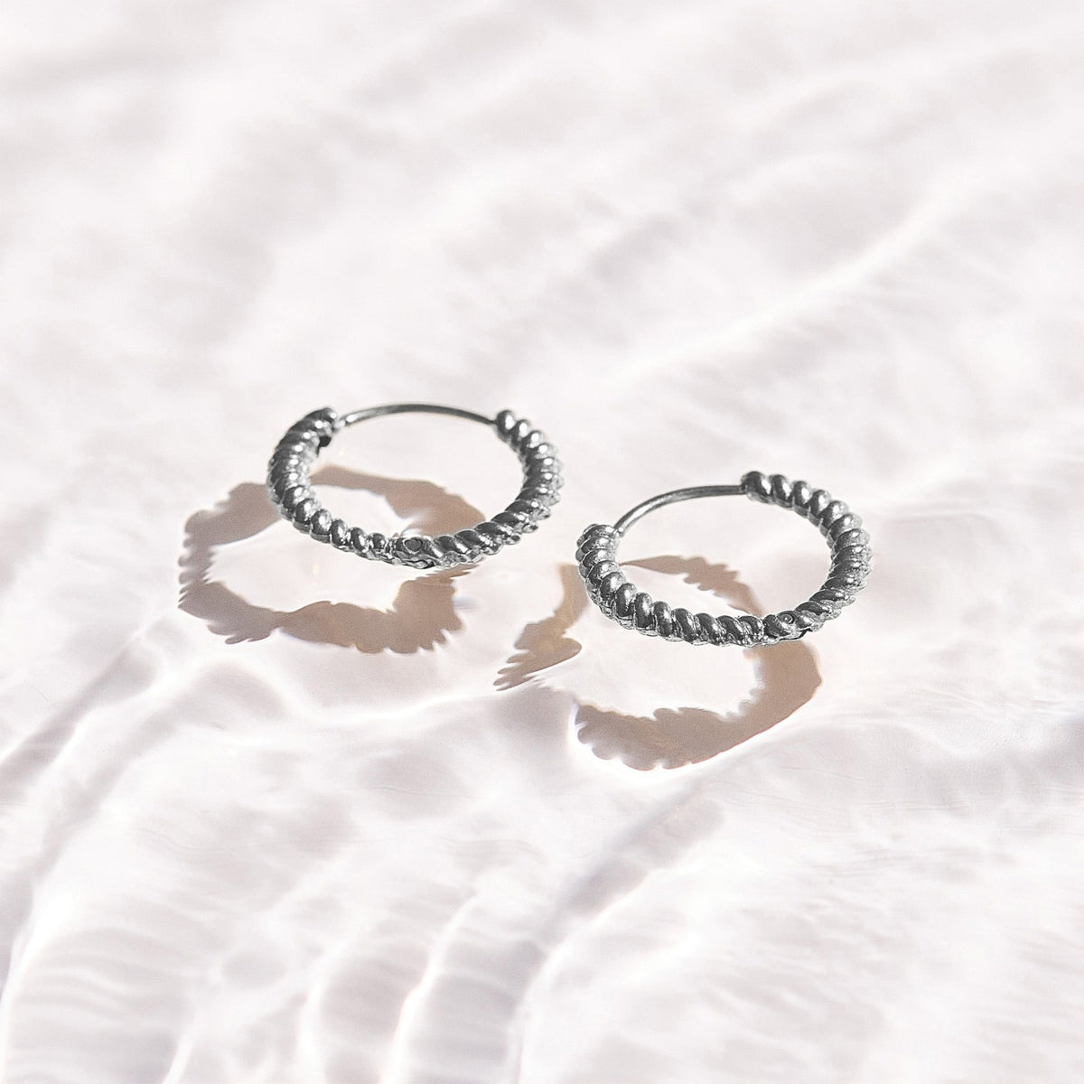 Chunky Twist Hoop Earrings - EVRYJEWELS