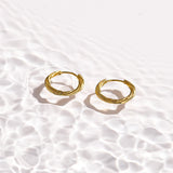 Twist Texture Huggie Hoop Earrings - EVRYJEWELS