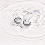 Pavé Crystal Huggie Hoop Earrings - EVRYJEWELS