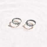 Crystal Row Huggie Hoop Earrings - EVRYJEWELS