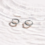 Crystal Dot Hoop Earrings - EVRYJEWELS
