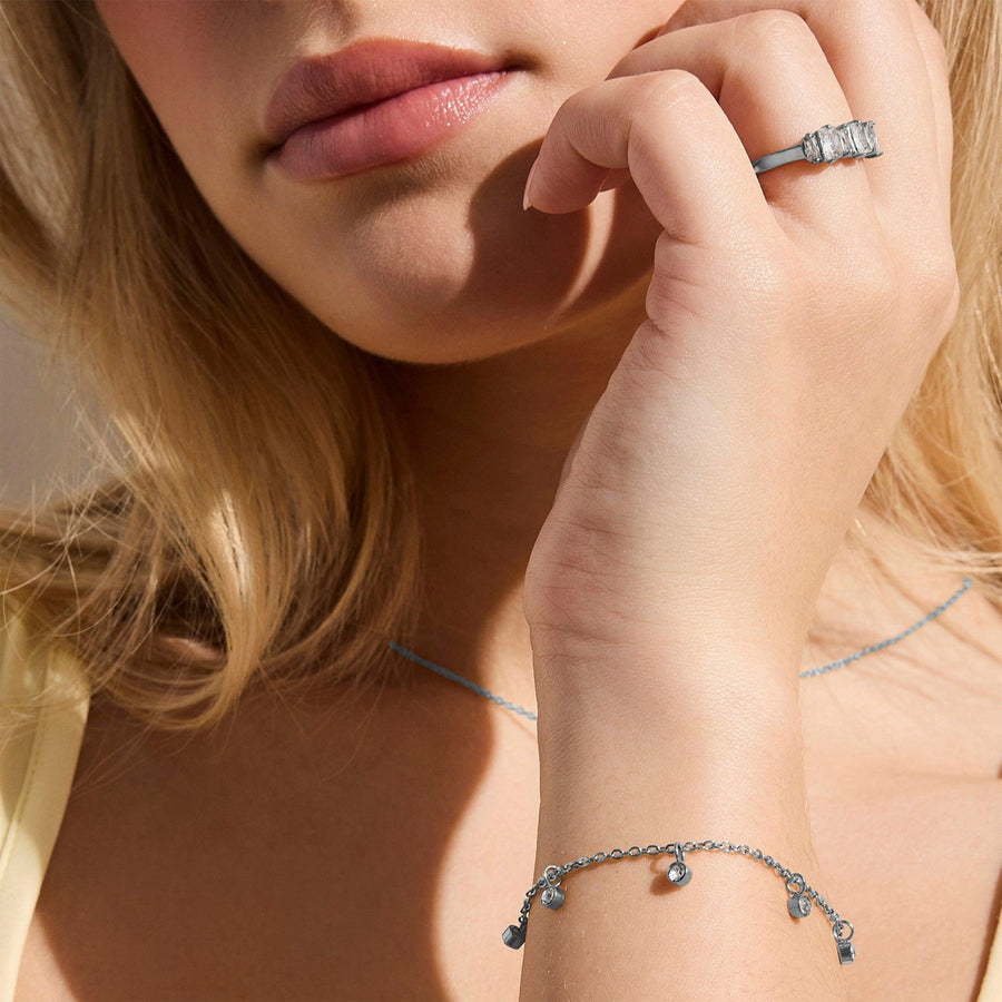 Dainty Crystal Drop Bracelet - EVRYJEWELS