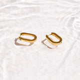 Slim Block Hoops - EVRYJEWELS