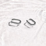 Slim Block Hoops - EVRYJEWELS