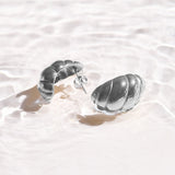 Twist Shell Dome Earrings - EVRYJEWELS