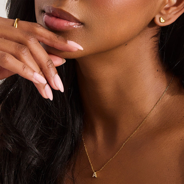 Crystal Heart Stud Earrings - EVRYJEWELS