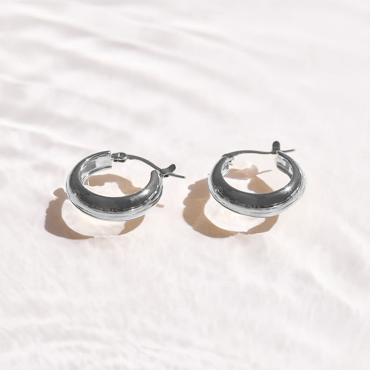 Chunky Dome Hoop Earrings - EVRYJEWELS