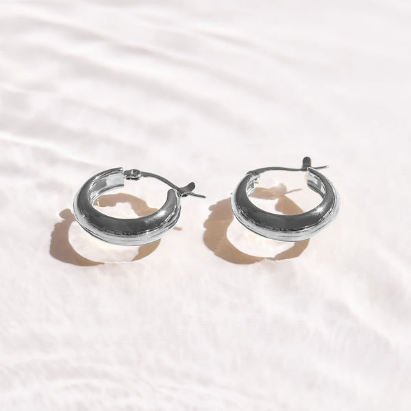 Chunky Dome Hoop Earrings - EVRYJEWELS