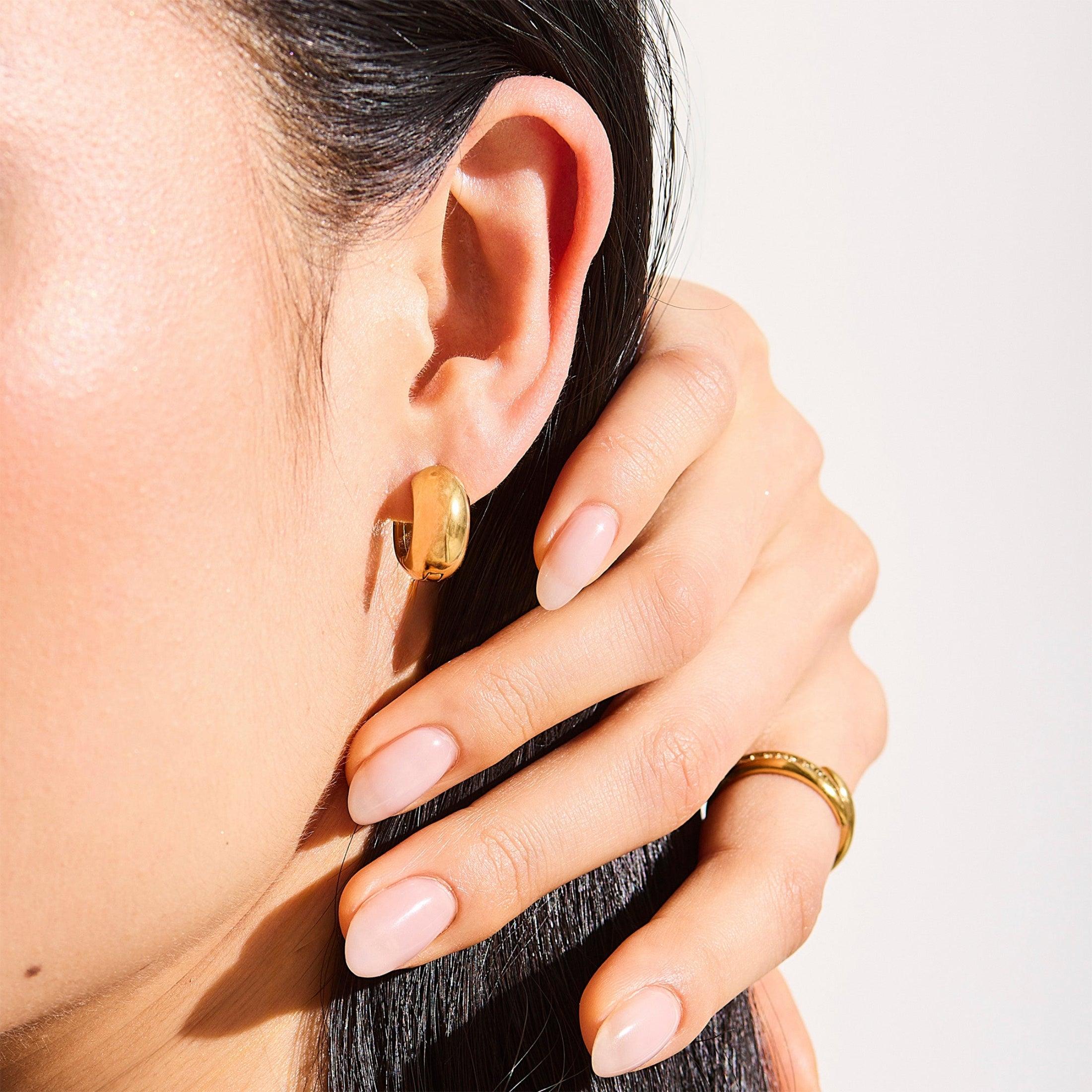 Chunky Mini Hoop Earrings - EVRYJEWELS