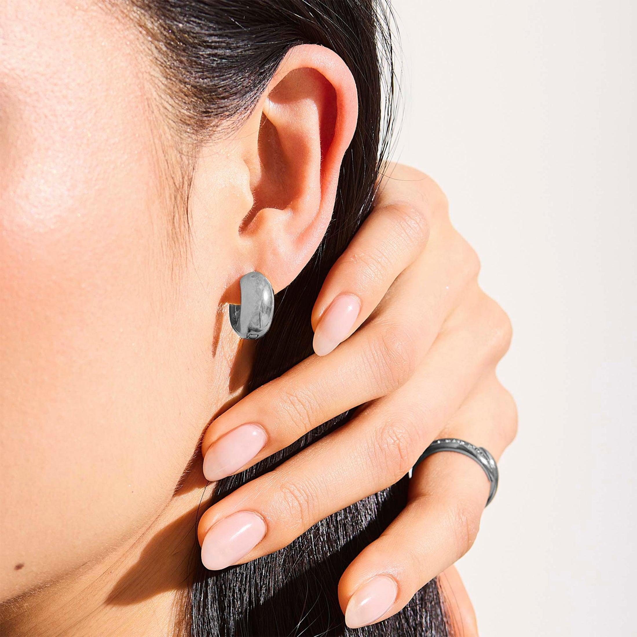 Chunky Mini Hoop Earrings - EVRYJEWELS