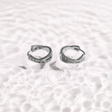 Crystal Twist Hoop Earrings - EVRYJEWELS