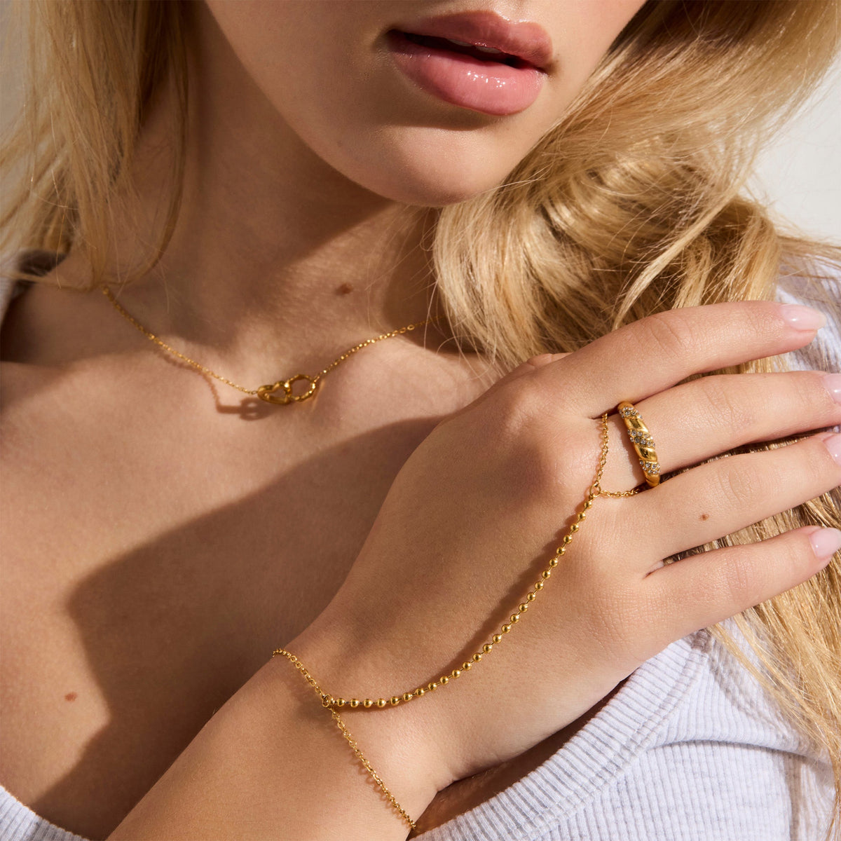 Crystal Twist Dome Ring - EVRYJEWELS