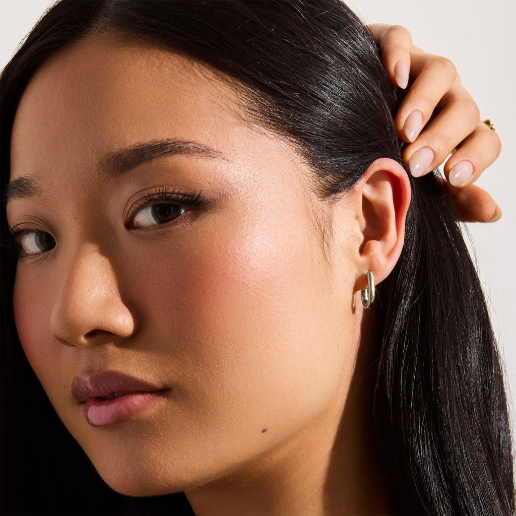 Bold Oval Hoop Earrings - EVRYJEWELS