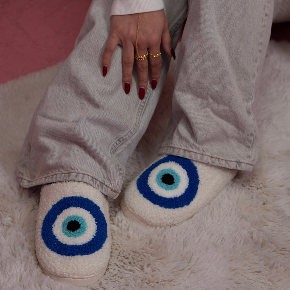 Evil Eye Slippers