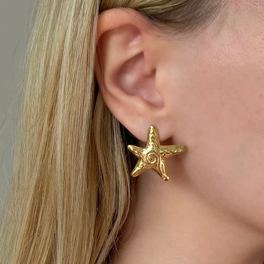 Golden Starfish 4 Piece Set - EVRYJEWELS