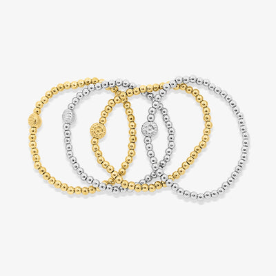 Coastal Beaded Bracelet 4 Piece Set - EVRYJEWELS