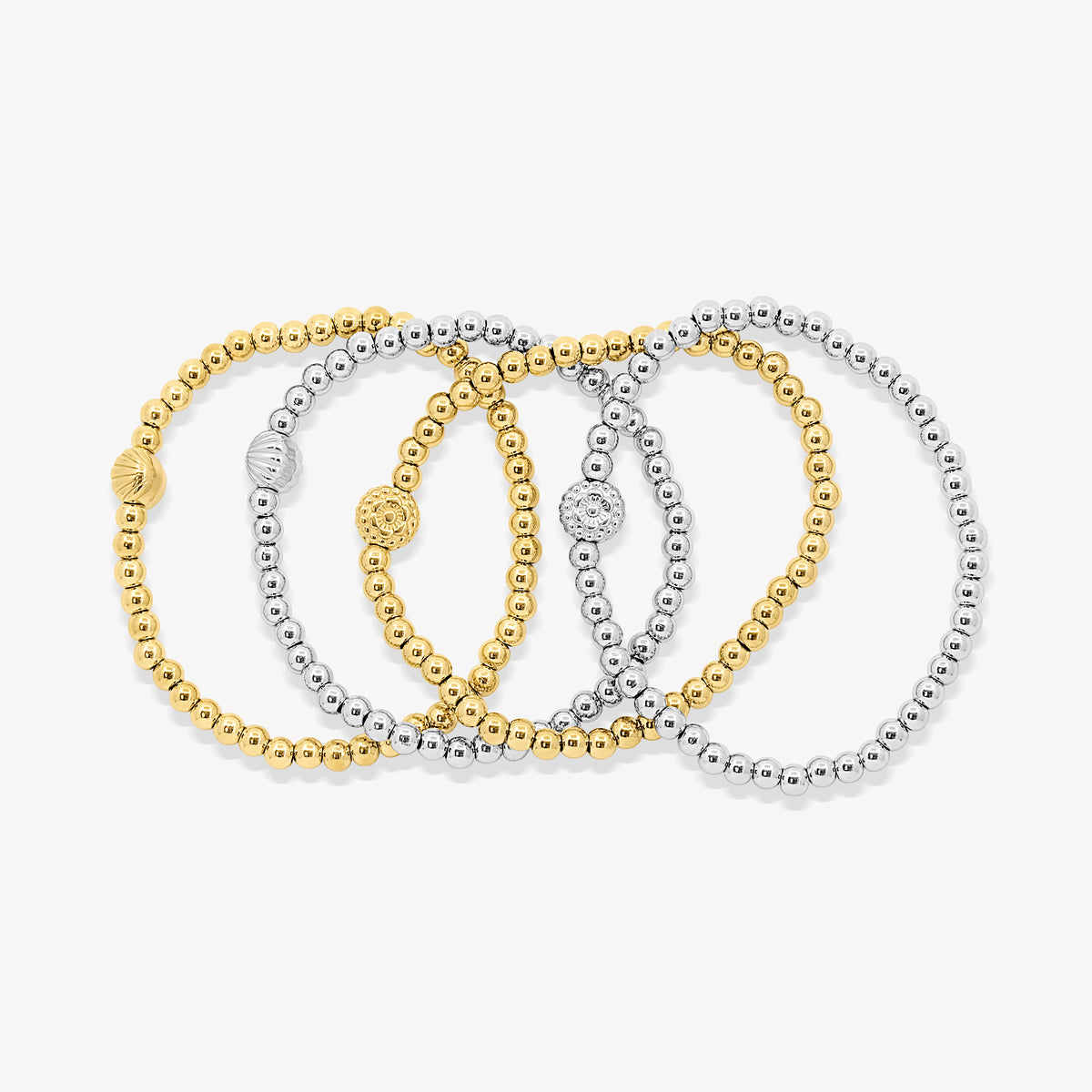 Coastal Beaded Bracelet 4 Piece Set - EVRYJEWELS