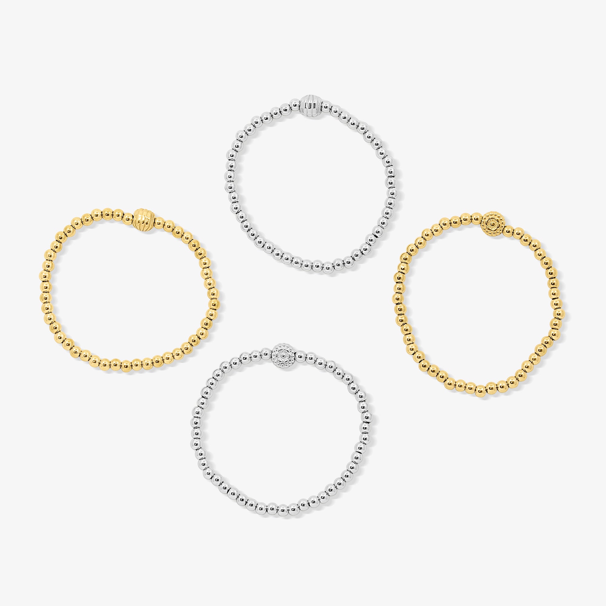 Coastal Beaded Bracelet 4 Piece Set - EVRYJEWELS