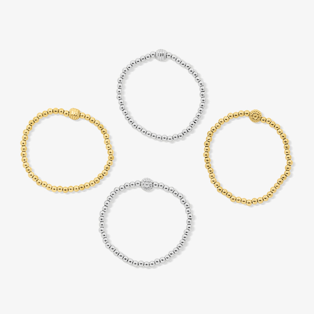 Coastal Beaded Bracelet 4 Piece Set - EVRYJEWELS