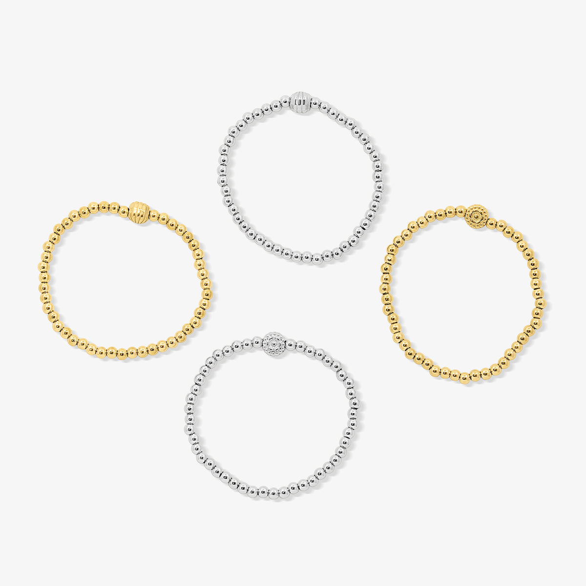 Coastal Beaded Bracelet 4 Piece Set - EVRYJEWELS